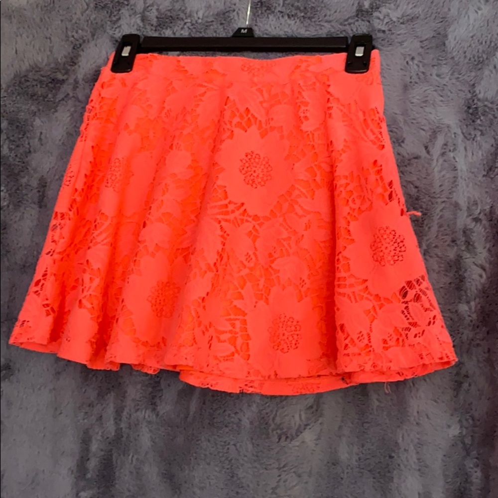 Hot pink skirt